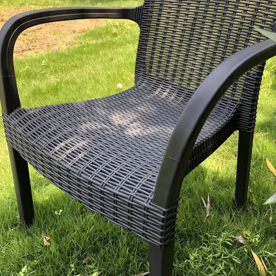 Polypropylen-Kunststoff-Rattan-Stuhl, Spritzgussform, atmungsaktiver Kunststoff, stapelbar, Restaurant-Rohrstuhl- und Tischformwerkzeug
