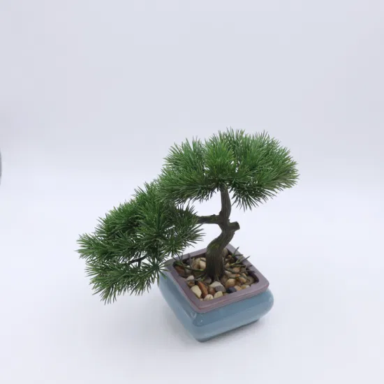 Real Touch Simulation Grünpflanze Mini Künstliche Bonsai Innendekoration mit Topf